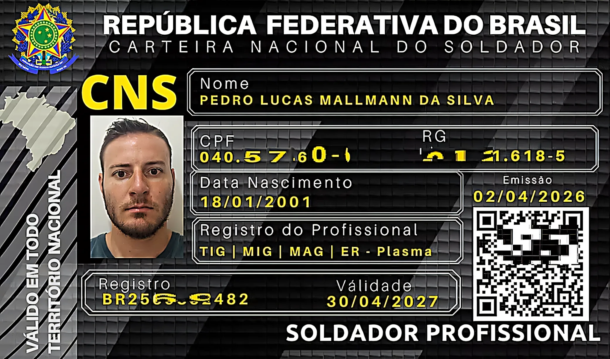Carteira Nacional do Soldador
